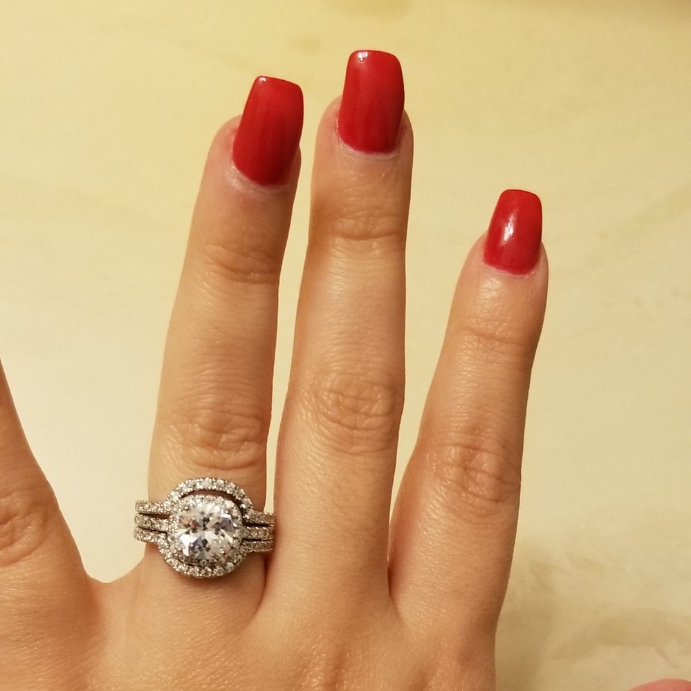 925 sterling silver stamped weeding ring